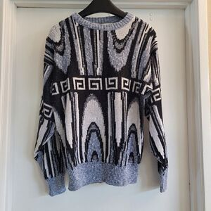 JJ Cochran vintage cotton abstract sweater circa 90's